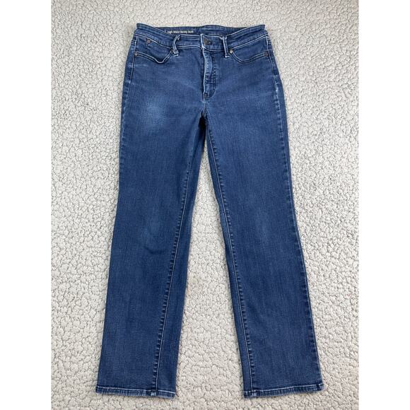 Talbots Barely Boot Womens Jeans Size 6P Cotton Blend Blue 27.5" Inseam - Picture 2 of 8